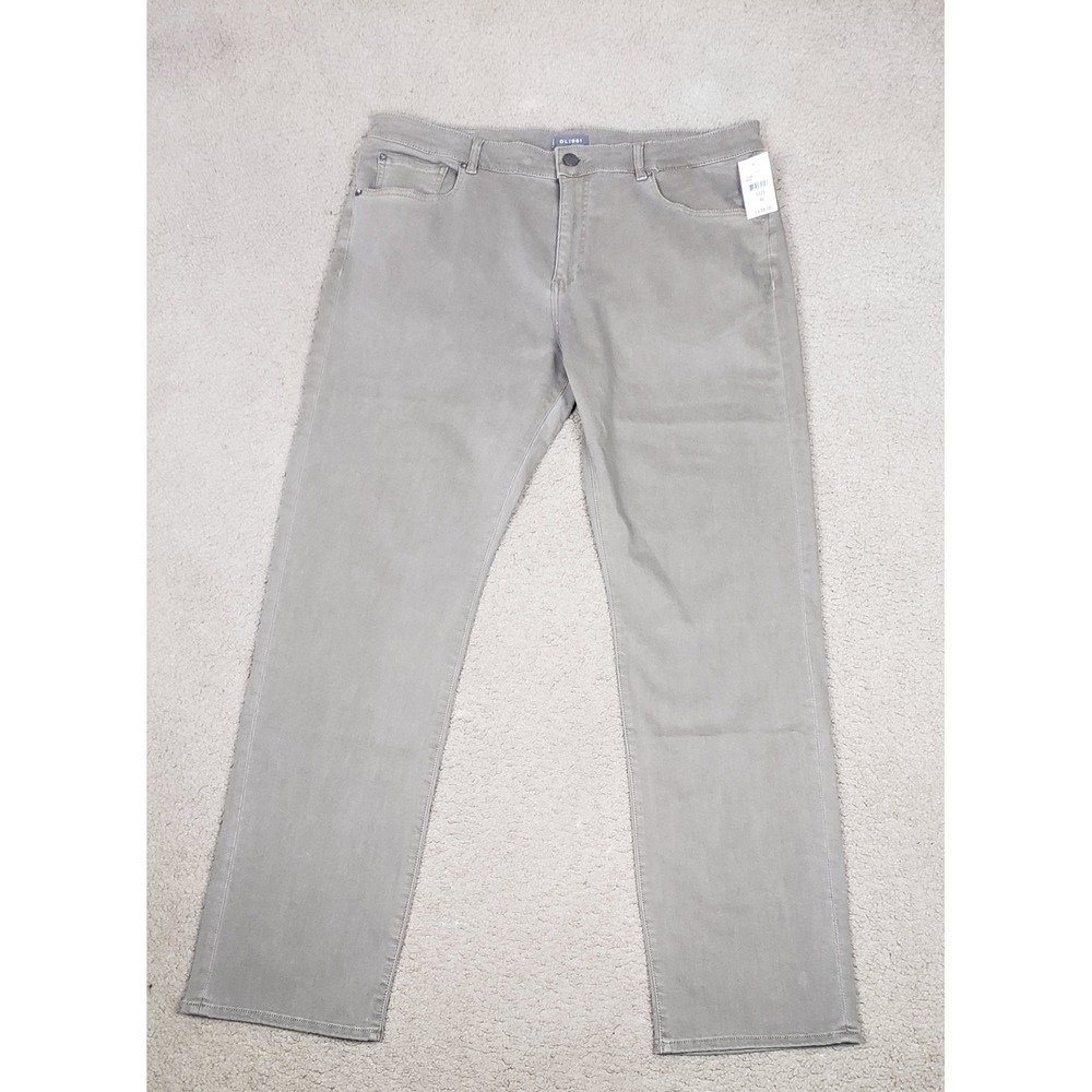 DL1961 Avery Modern Straight Pants Lenox Khaki Grey Mens 40x34 Denim Jeans